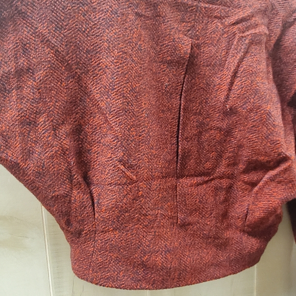 Vintage Wool Blend Cropped Blazer Jacket Y2K Size 12 - Picture 12 of 13